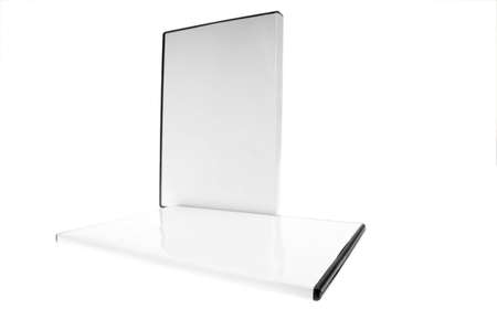blank case DVD / CD white backgroundの写真素材
