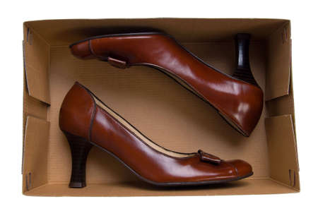 fashion woman summer shoes isolated on whiteの写真素材