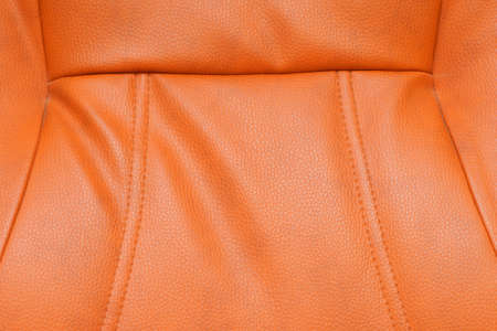 leather texture, orange background skinの写真素材