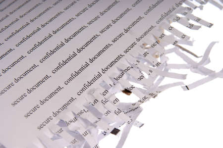 Shredded paper, securityの写真素材