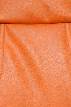 leather texture, orange background skinの写真素材