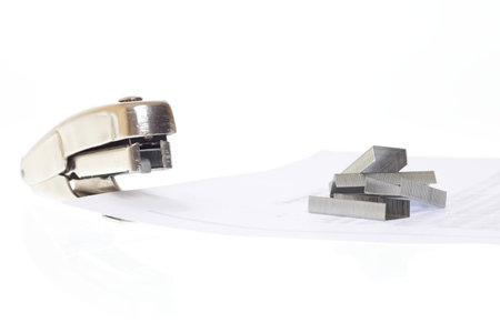 stapler isolated on white background 