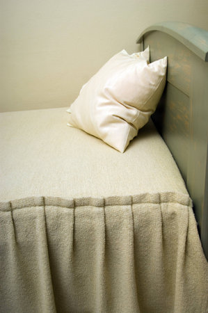two pillow on hotel bed