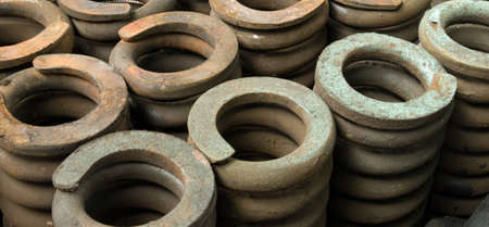 spring amortisation mechanism of chassis trainの写真素材