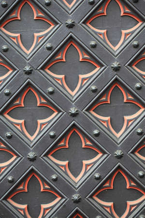 old metal door, entrance, front, gate backgroundの写真素材