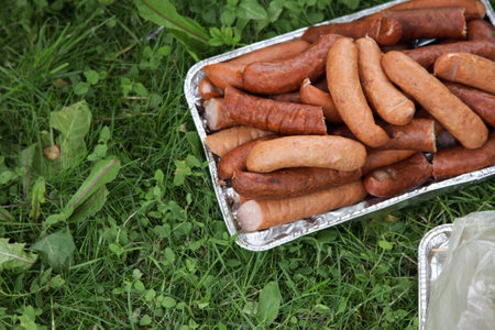  Meat ready for Barbecue Delicious grilled meatの写真素材