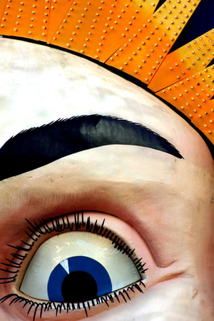 Close up of a clown eye