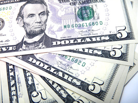 Money, Five US dollar banknotes