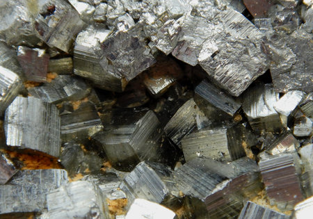 Pyrite crystal macro