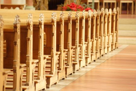 church from inside in Munster, Germanyのeditorial素材