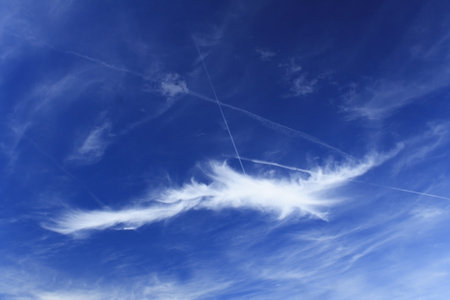 blue sky with white clouds,perfecte  background imageの写真素材