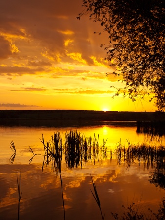 sunset backgroundの写真素材