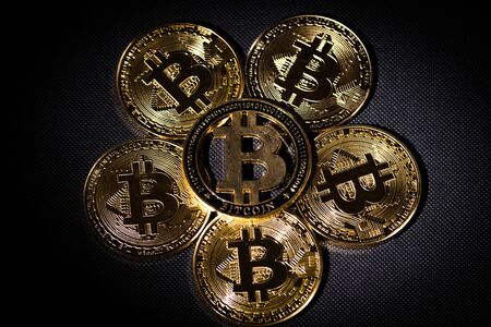 virtual coin, bitcoinの写真素材