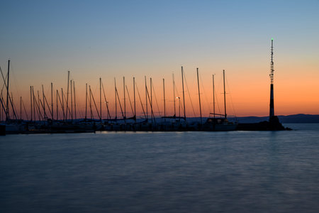 Lake Balaton, in the night