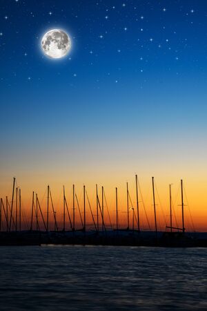 sunset at Balaton, Siofokの写真素材