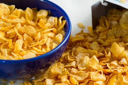 corn flakes for breakfast form the package