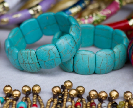 old turquoise bangleの写真素材