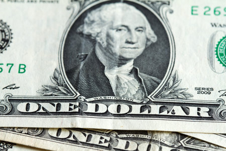 one dollar banknote close up shot