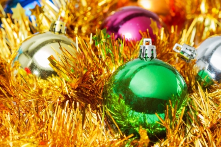 christmas ball and decorationの写真素材