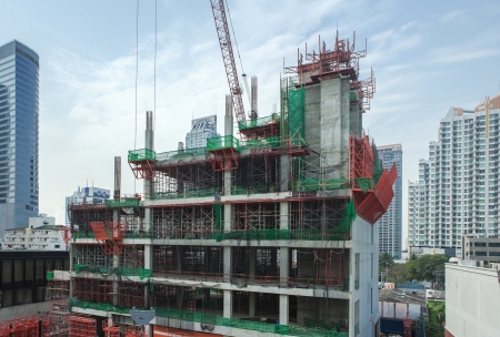 building construction site in the cityの写真素材