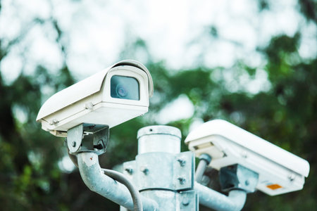 security camera in park