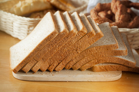 sliced whole wheat bread for breakfast