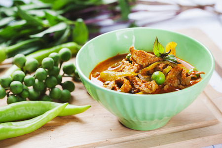 pork curry ,thai foodの写真素材