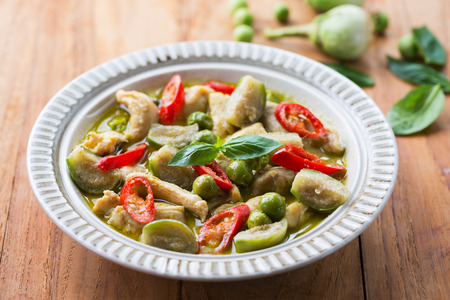 chicken curry,thai foodの写真素材