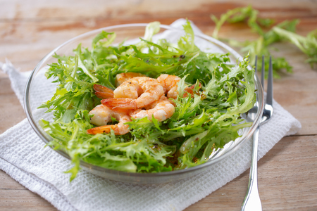 shrimp salad for clean eatingの写真素材