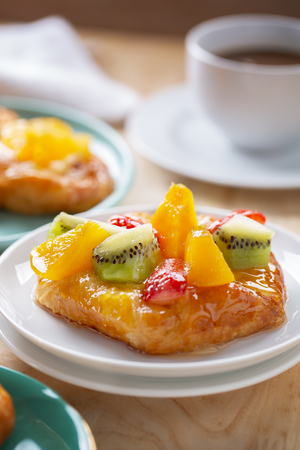 fruit pastry for coffee breakの写真素材