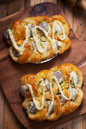 italian sausage breadの写真素材
