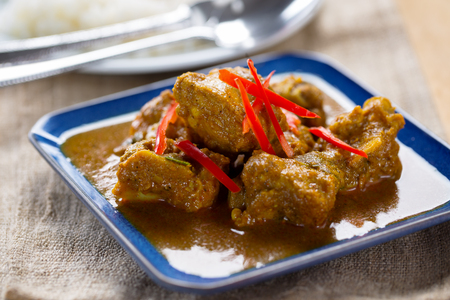 spare ribs curry,thai foodの写真素材