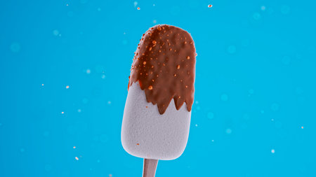 Enjoy a Delicious ChocolateDipped Ice Cream Treat on a Stick Perfect for Everyone to Indulge in and...