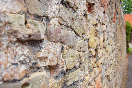 Old Stone Wall Closeupの写真素材