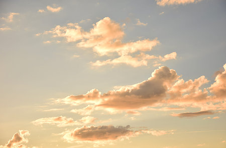 Beautiful heavenly sunsetの写真素材