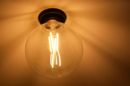 Decorative antique edison style led light bulbの写真素材