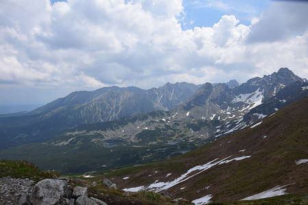 Tatry mountains in the south of Poland in summerの写真素材
