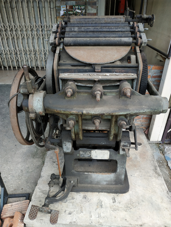 old printing manchineの写真素材