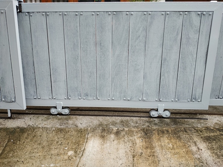 white wood doorsの写真素材