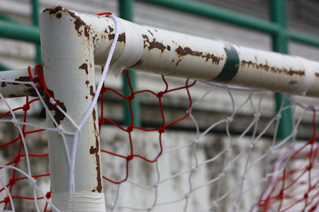 soccer goal netの写真素材