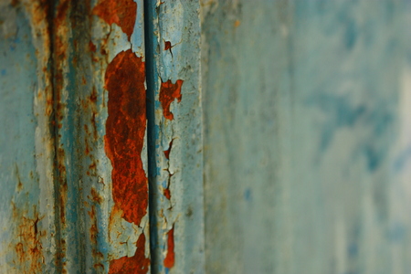 rusty metal wall macro shotの写真素材