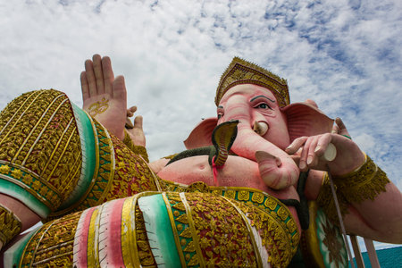 Lord Ganesha is located in Thailandの写真素材