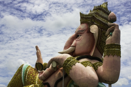 Lord Ganesha is located in Thailandの写真素材