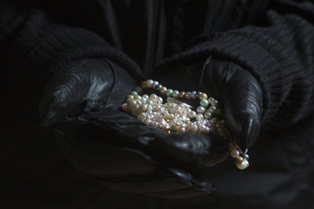 holding jewleryの写真素材