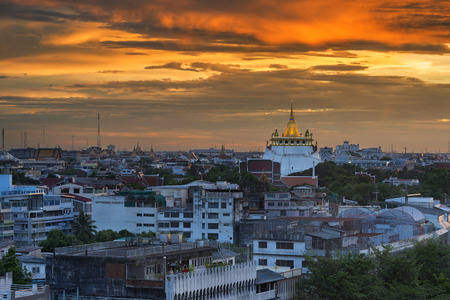 The golden mount Wat Sraket Rajavaraviharaのeditorial素材