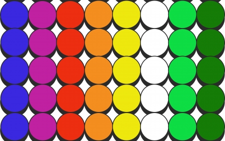 Colourful vector samless background - many retro spotsのイラスト素材