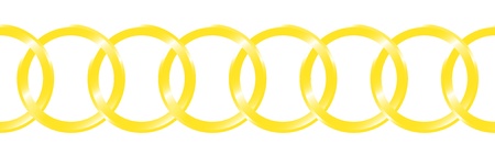 Golden chain on a white background seamless のイラスト素材