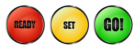 Red, yellow and green buttons ready - set - go!
