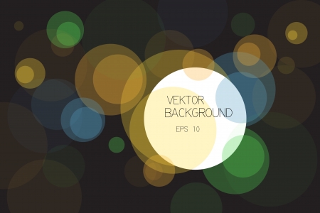 Colorful background - circles on blackのイラスト素材