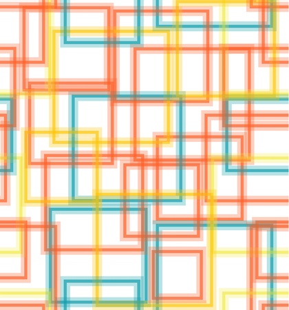 Yellow, red and blue squares on whiteのイラスト素材